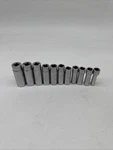 Snap-on Tools Usa 3/8" 12pt Sae Sockets Sfm Series Deep Socket Chrome. *read*. Fixed Price $135.96.