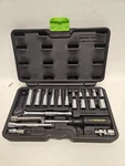 Pittsburgh 63460 21 Pc 1/4" Drive Metric Socket Set Chrome Vanadium Ratchet. Fixed Price $34.99.