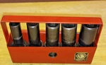 Matco 5 Piece 3/8 Drive Impact 6 Point Deep Wobble Socket Set W/metal Tray Usa. Fixed Price $150.00.
