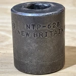 New Britain 7/8" Shallow Impact Socket 1/2" Drive 6 Point Ntp-628 Vtg Ct Usa. Fixed Price $21.95.