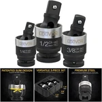 3 Pack Universal Joint 1/2' 3/8' 1/4' Socket Swivel Chrome-molybdenum Steel. Fixed Price $51.84.
