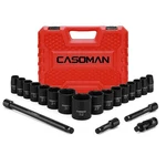 Casoman 1/2-inch Drive Shallow Impact Socket Set, Metric, 10mm-32mm, Cr-v, 6-.... Fixed Price $44.95.