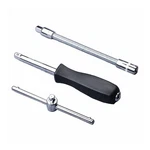 Panshiyon 1/4" Drive Spinner Handle With Sliding T-handle Chrome. Fixed Price $16.72.