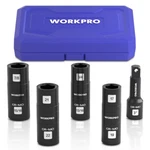 Workpro 5pc Impact Socket Set 1/2" Dr Lug Nut Wheel 3" Extension Bar Flip. Fixed Price $29.99.