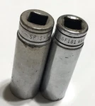Vtg Snap On Mix Lot Of 2 Sf15m 15mm /sf 181 Deep Socket 3/8 Drive 12pt Metric. Fixed Price $42.99.