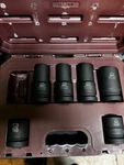 Matco 1" Drive 7 Piece Sae 6 Point Adv Wheel Service Socket Set Part No. Sep76v. Fixed Price $180.00.