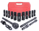 17pcs 1/2-inch Drive Deep Impact Socket Set,sae(3/8-1"),6 Point,cr-v Steel,in.... Fixed Price $51.61.