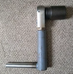 Vintage L-73c Snap-on 1 Inch Drive Ratchet Head With Handle & 1-3/4" 6 Pt Socket. Fixed Price $205.00.