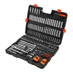 225-piece Socket Set - 3/8, 1/4 & 1/2 Inch Drive Sae Metric Deep Shallow M. Fixed Price $157.79.