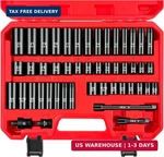 Wett 48-piece 3/8" Drive Impact Socket Set, Sae/metric, Deep/shallow Sockets (5/. Fixed Price $77.38.