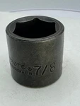 Proto Pro 7/8" Impact Socket, 3/8" Drive 6 Point # 7228h Warehouse Closeout. Fixed Price $12.95.