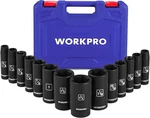 Workpro 14-piece 1/2 Drive Deep Impact Socket Set, 6-point Full Size, Black. Fixed Price $76.90.