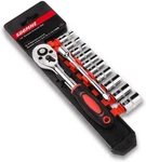 12pcs 1/4 Inch Mini Ratchet Socket Wrench Set, Drive Set With 10 Sockets. Fixed Price $21.93.