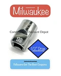 Milwaukee 18mm 1/2" Drive 6 Point Standard Shallow Socket 45-34-9119 18 Mm. Fixed Price $9.72.