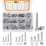 448 Pcs M5/m6/m8 Metric Hex Head Socket Cap Bolt & Nut Assortment,304 Stainle.... Fixed Price $38.18.