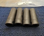 (qty 4) Proto Professional J7326h: Black Oxide Finish Socket 1/2 Drive 13/16". Fixed Price $39.50.