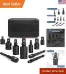 Bates 10-pc Impact Socket Adapter Set - Chrome Molybdenum Steel Durability. Fixed Price $19.99.