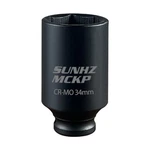 Sunhzmckp 1/2 Inch Drive Impact Socket, Metric 34 Mm Deep 6 Point Cr-.... Fixed Price $17.21.