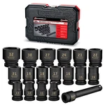 Powerbuilt 18 Piece 1/2 Inch Drive 6 Point Metric Impact Socket Set -. Fixed Price $69.95.