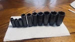 Mac Tools 10 Pc 3/8" Drive Deep Impact 6 Point Socket Set Xdp & Xdt 3/8-1". Fixed Price $99.00.