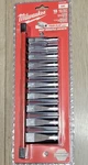 Milwaukee Pro 10pc 3/8" Dr Deep Sae Socket Set W/rail 5/16" To 7/8" #48-22-9405. Fixed Price $79.99.