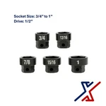 5 Pc Nano Socket / Stuby Set (3/4" - 1") X 1/2" Drive By X1 Tools. Fixed Price $31.58.