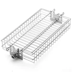 Turbro Flat Rotisserie Basket, 304 Stainless Steel, Universal Grill Accessory, C. Fixed Price $37.51.