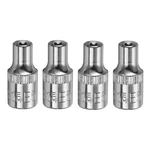 4pcs E-torx Socket 1/4" Drive E5 External Torx Deep 1" Star Sockets. Fixed Price $8.41.