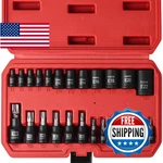 Egofix 25 Piece Torx Bit And Socket Set 13 Star Bits 12 E-torx Sockets Professio. Fixed Price $43.34.