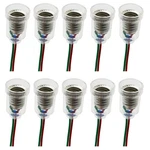 Sqxbk 10pcs E10 Lamps Base Led Screw-mount Small Bulbs Holder Light Silver. Fixed Price $10.52.
