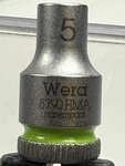 Wera Zyklop 8790 Hma 1/4" Drive Socket Hex Head 5mm Metric 05 003503 001. Fixed Price $9.89.