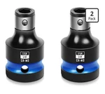 Blackrobot 2pcs Impact Bit Holders 1/2 Inch Square Drive To 1/4 Hex Socket. Fixed Price $10.00.