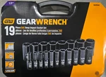 Gearwrench - 84934n 19 Piece 1/2" Drive 6 Point Sae Deep Impact Socket Set Nib. Fixed Price $155.00.