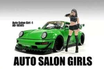 Auto Salon Girls Lady Figure 1 American Diorama 18505 Showcasts 1:18 Scale 3.5". Fixed Price $14.99.