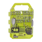 Ryobi Drill And Impact Drive Kit Driver Bits Driving Bit Set 40 Piece. Fixed Price $18.20.