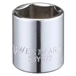 Westward 3/8 In Drive, 11/16" Hex Sae, Socket, 6 Points, Steel,. Fixed Price $11.15.