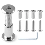 Jersvimc 10 Pair20 Piece M6x25mm Hex Drive Socket Cap Bolt With Allen Wrench,.... Fixed Price $8.90.