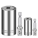Universal Socket Set (11-32mm 7-19mm) Super All Purpose Tool, 4pcs, Chrome. Fixed Price $28.22.