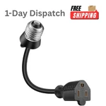 Feekoon Light Socket Adapter E26 E27 To 3 Prong Outlet With Extension Cord. Fixed Price $14.65.