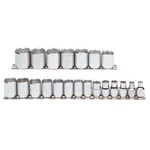Proto J52211 21-piece Full Polish 3/8" Drive 6-point Standard Metric Socket Set. Fixed Price $143.99.