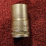 Vintage Mustang (new Britain) Mt1218 9/16" Socket, 12 Pt., 1/2" Dr.. Fixed Price $3.99.