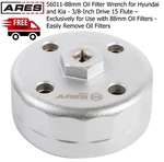 Ares 56011-88mm Oil Filter Wrench For Hyundai And Kia - 3/8-inch Drive 15 Flute. Fixed Price $17.69.