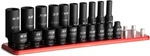Capri Tools 1/4 In. Shallow & Deep Set W. Rail / 3/16-9/16 In., Black. Fixed Price $85.35.