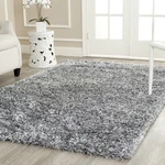 Safavieh Malibu Shag Collection Accent Rug - 3 X 5 Silver Handmade Solid. Fixed Price $91.18.