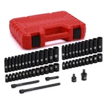 Ementol 55pcs 1/4" Drive Deep And Shallow Impact Socket Set, Cr-v, One Size. Fixed Price $49.18.