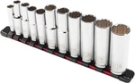 Powerbuilt 11 Piece 12 Point Sae Deep Socket Set With Rail Storage, Sizes. Fixed Price $69.99.