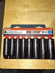 Crescent Cims2n 8 Pc. 1/2" Drive 6 Point Deep Impact Sae Socket Set. Fixed Price $35.00.