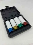 Casoman 1/2'' Drive Deep Spindle Axle Nut Impact Socket Set, 6 Point, 4pc Heavy. Fixed Price $42.63.