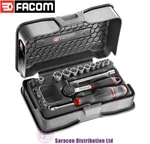 Facom 21 Piece 1/4" Drive Metric 6-point Socket And Bit Set - R.161-4p6. Fixed Price $188.01.