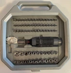 68 Piece Socket/1/4" Driver Ratchet Set In Custom Blow Mold Case Fixit Tools. Fixed Price $14.99.